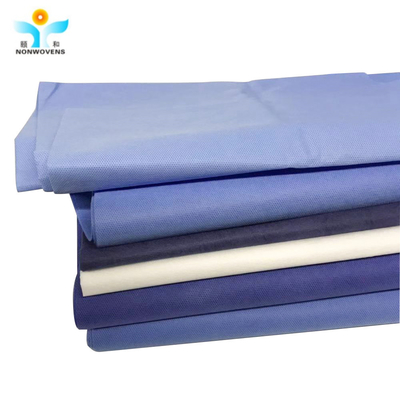 Anti Static SMS Non Woven Fabric White Breathable Hydrophilic 100m