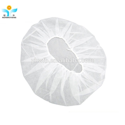 30gsm Disposable Blue Clip Net Cap With Of 18‘’21‘’24‘’For In Food Processing Plant