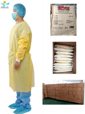 Waterproof Disposable Isolation Gowns With Free Samples Used In Hospital 16gsm