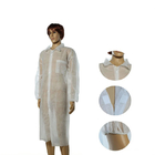 Durable Disposable Lab Coat For Hospital Waterproof Breathable Non Woven