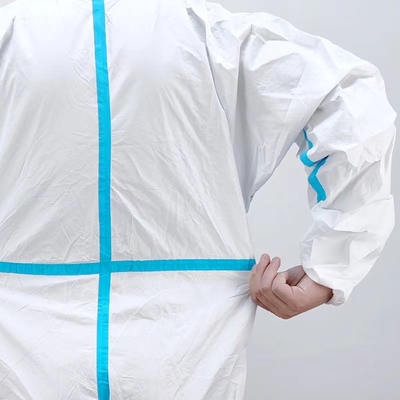 Microporous Breathable Disposable Protective Clothing 50-65gsm