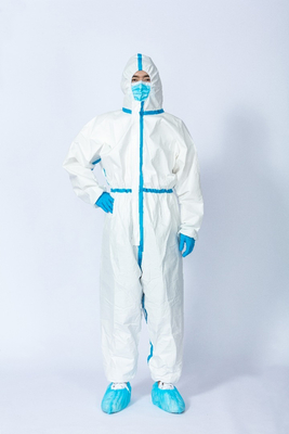 Microporous Breathable Disposable Protective Clothing 50-65gsm