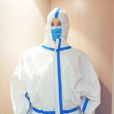 Microporous Breathable Disposable Protective Clothing 50-65gsm
