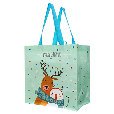 Eco Shopping Tote Bag Reusable Christmas Non Woven Bag For Gift