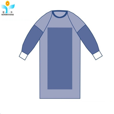 SSMMS Blue Reinforced Surgical Gown 35gsm Used In Operational Room For Doctors