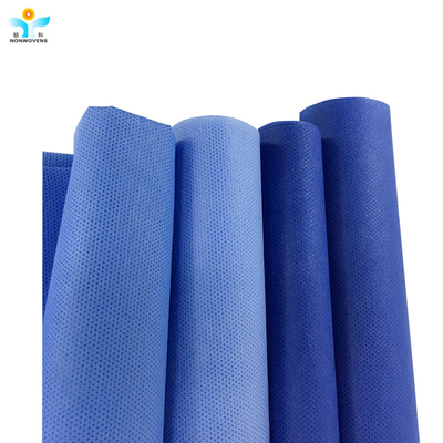 White SMS Non Woven Fabric Cloth 15% Elongation 10L/M2/S Air Permeability