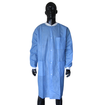 Blue Or Customized XL Disposable Lab Coat Ideal For Laboratory Applications